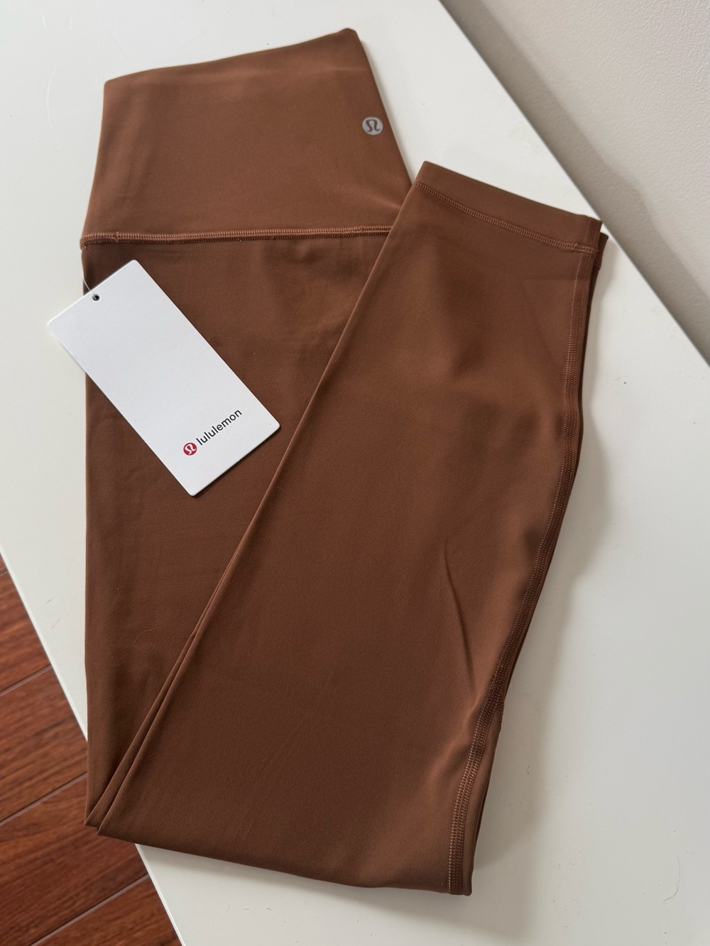 Lululemon size 10 align high rise 25” roasted brown NWT